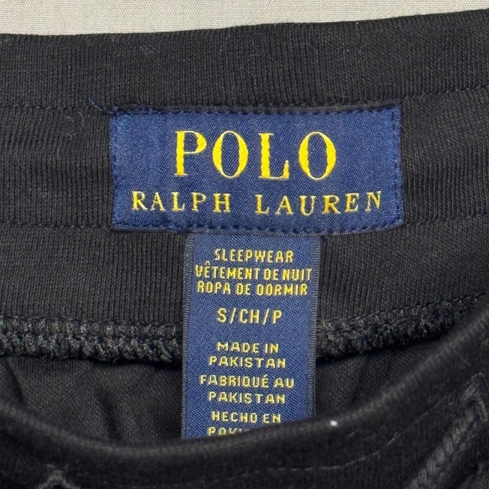 Polo Ralph Lauren Mens Sleepwear Pants Black Knit Jogger Small PLCPPP NEW - Picture 4 of 8
